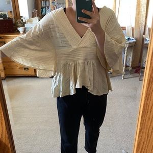 Lucky Brand Cream Top
